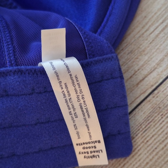 Cacique by Lane Bryant Microfiber Scoop Balconette Bra | Marble Purple | 40J - Picture 9 of 9